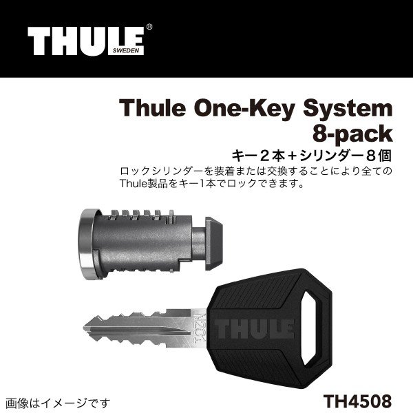 THULE : ワンキーシステム キーシリンダー8コ : TH4508