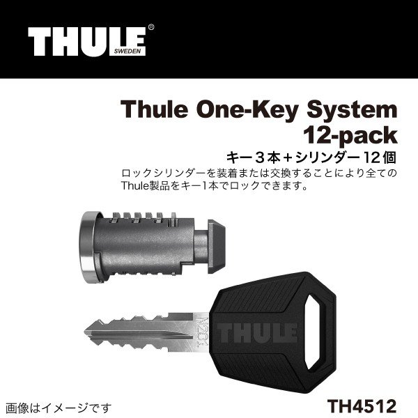 THULE : ワンキーシステム キーシリンダー12コ : TH4512